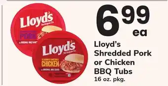 ACME Lloyd's Shredded Pork or Chicken BBQ Tubs offer