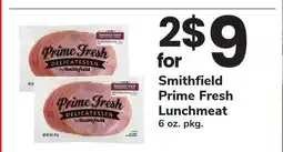 ACME Smithfield Prime Fresh Lunchmeat offer