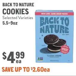 New Seasons Market Back to nature cookies offer