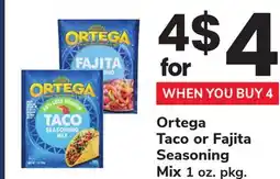 ACME Ortega Taco or Fajita Seasoning Mix offer