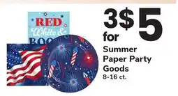 ACME Summer Paper Party Goods offer