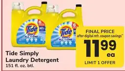 ACME Tide Simply Laundry Detergent offer