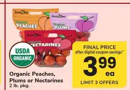 ACME Organic Peaches, Plums or Nectarines offer