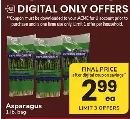 ACME Asparagus offer