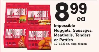 ACME Impossible Nuggets, Sausages, Meatballs, Tenders or Patties offer