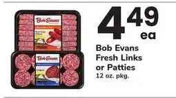 ACME Bob Evans Fresh Links or Patties offer