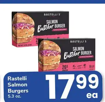 ACME Rastelli Salmon Burgers offer