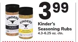 ACME Kinder's Seasoning Rubs offer