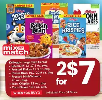 ACME Kellogg's Large Size Cereal offer