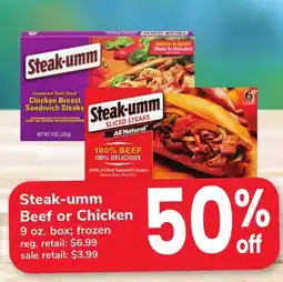 ACME Steak-umm Beef or Chicken offer