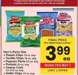 ACME Herr's Party Size offer