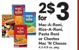 ACME Mac-A-Roni, Rice-A-Roni, Pasta Roni or Cheetos Mac'N Cheese offer