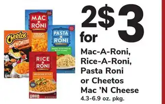 ACME Mac-A-Roni, Rice-A-Roni, Pasta Roni or Cheetos Mac'N Cheese offer