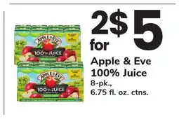 ACME Apple & Eve 100% Juice offer