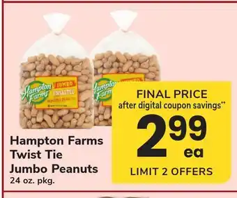 ACME Hampton Farms Twist Tie Jumbo Peanuts offer