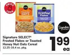 ACME Signature SELECT Frosted Flakes or Toasted Honey Nut Oats Cereal offer