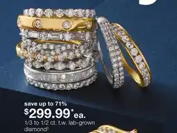 JC Penney 1/3 to 1/2 ct. t.w. lab-grown diamond‡ offer