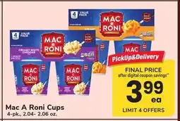 ACME Mac A Roni Cups offer
