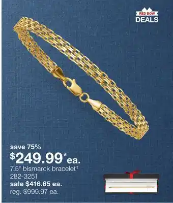 JC Penney 7.5 bismarck bracelet‡ offer