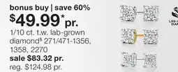 JC Penney 1/10 ct. t.w. lab-grown diamond§ offer