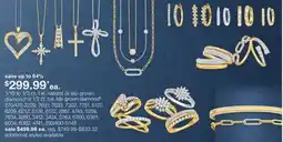 JC Penney 1/10 to 1/3 ct. t.w. natural or lab-grown diamond‡ or 1/2 ct. t.w. lab-grown diamond§ offer