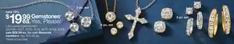 JC Penney Lab-created gemstones§ offer