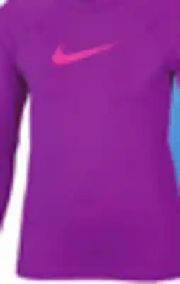Big 5 Nike Girls' Solid Long-Sleeve Sun Protective Hydroguard Swim Tee offer