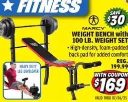 Big 5 Marcy Pro Weight Bench with 100-lb. Weight Set offer