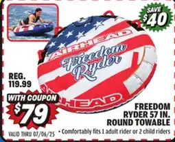 Big 5 Airhead Freedom Ryder 57 Round Towable offer