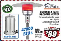 Big 5 Mr. Patio Propane Umbrella Patio Heater offer