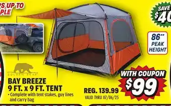 Big 5 Golden Bear Bay Breeze 9' x 9' Tent offer