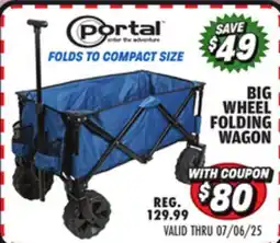 Big 5 Portal Big Wheel Folding Wagon offer