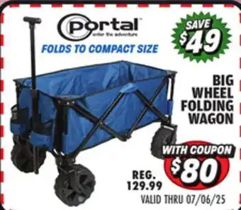 Big 5 Portal Big Wheel Folding Wagon offer