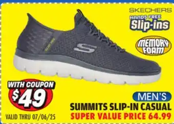 Big 5 Skechers Hands Free Slip-ins : Summits - High Range Men's Wide Lifestyle Shoes offer