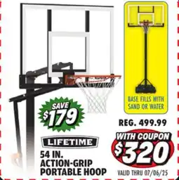 Big 5 Lifetime 54 Action Grip Portable Hoop offer