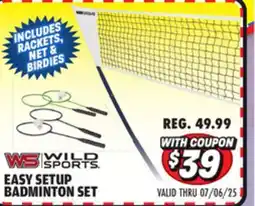 Big 5 Wild Sports Easy Setup Badminton Set offer