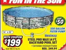 Big 5 Steel Pro MAX Max 14' x 33 Backyard Pool Set offer