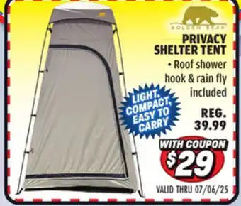 Big 5 Golden Bear Privacy Shelter Tent offer