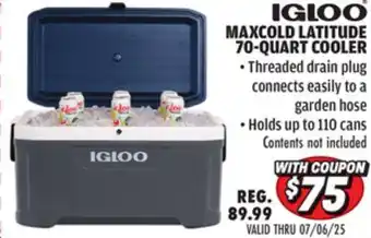 Big 5 Igloo MaxCold Latitude 70-Quart Cooler offer