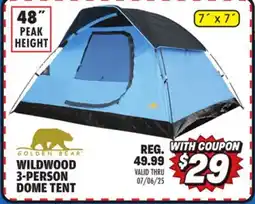 Big 5 Golden Bear Wildwood 3-Person Dome Tent offer