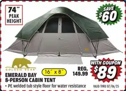 Big 5 Golden Bear Emerald Bay 8-Person Cabin Tent offer