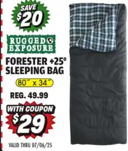 Big 5 Rugged Exposure Forester +25° Sleeping Bag offer