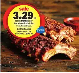 Meijer Fresh from Meijer Pork Loin Back Ribs offer
