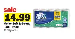 Meijer Meijer Soft & Strong Bath Tissue offer