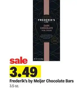 Meijer Frederik's by Meijer Chocolate Bars offer