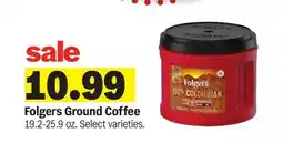 Meijer Folgers Ground Coffee offer