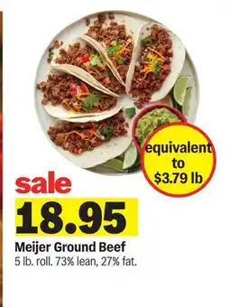 Meijer Meijer Ground Beef offer