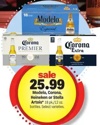 Meijer Modelo, Corona, Heineken or Stella Artois offer