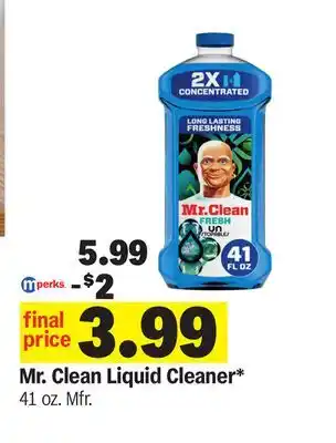 Meijer Mr. Clean Liquid Cleaner offer