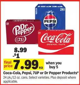 Meijer Coca-Cola, Pepsi, 7UP or Dr Pepper Products offer